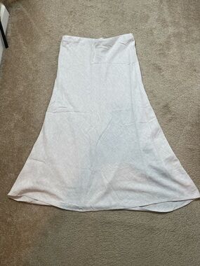 Women’s Abercrombie & Fitch Cream A-Line Midi Skirt